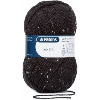 Patons Fab Double Knitting Yarn (100g) - Charcoal Tweed (Pack of 10)