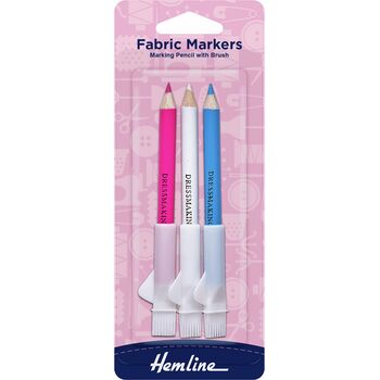Hemline Dressmakers Pencils with Brush (3 Colours)