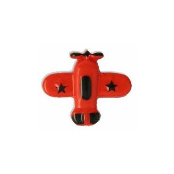 Airplane Button - 28 lignes/18mm -Red