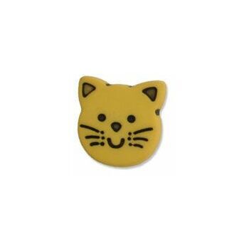 Kitten Button - 22 lignes/13mm -Yellow