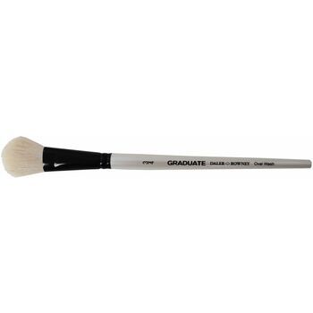 Graduate White Goat Oval Wash Brush (Size 0.75in)