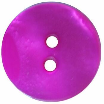 Fuchsia Button: Size 17.5mm