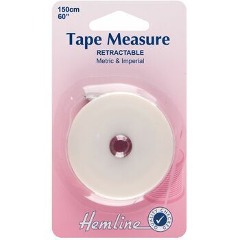 Hemline Retractable Tape Measure - 150cm