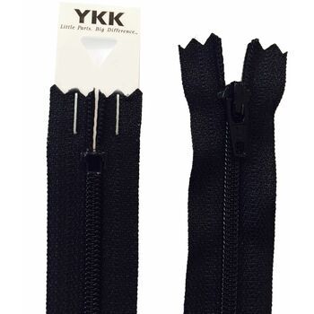 YKK Nylon Dress & Skirt Zip - Black (18cm)