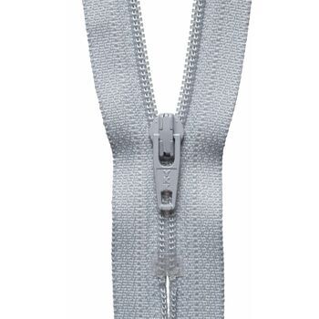YKK Nylon Dress & Skirt Zip - Silver (56cm)