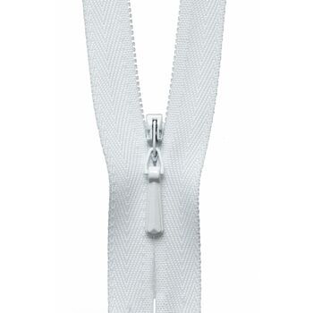 YKK Concealed Zip - White (20cm)