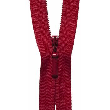 YKK Concealed Zip - Red (56cm)
