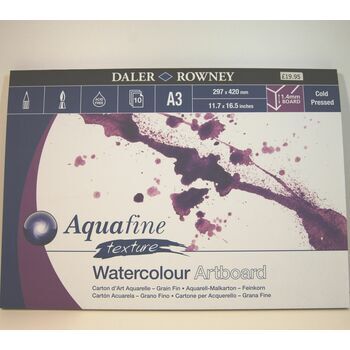 Daler Rowney Aquafine Texture Watercolour Artboard (A3)