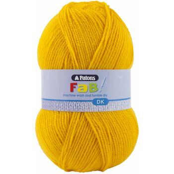 Patons Fab Double Knitting Yarn (100g) - Canary - 10 pack