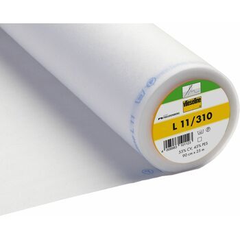 Vilene: Sew-In Interlining Standard Light (L11/310): 90cm: White: Per metre