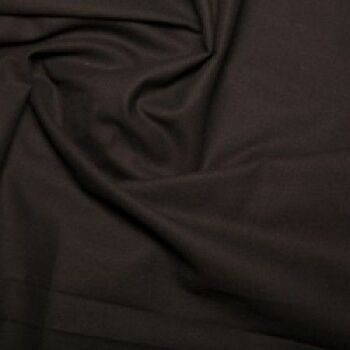 Black Plain 100% Cotton: Plain Dyed: 60 Square: 150cm Wide: Per Metre