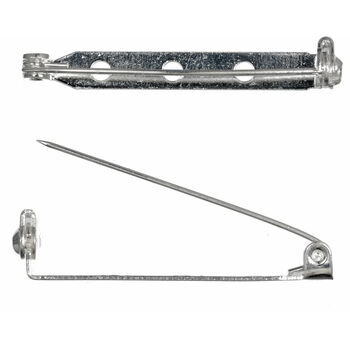 Trimits Brooch Bars - Silver: 38mm: Pack of 2