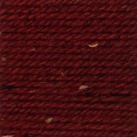 Rustic Aran Tweed Yarn - Red (400g)