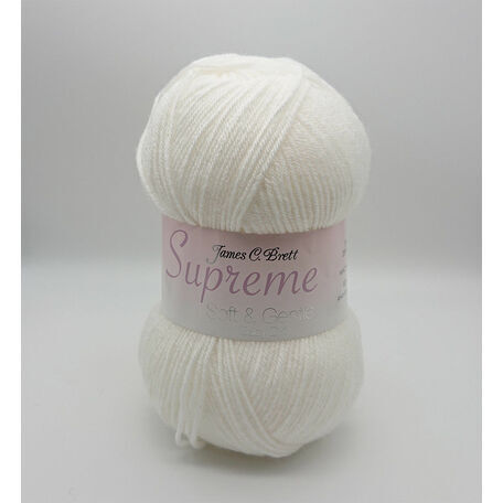 Supreme Soft & Gentle Baby DK Yarn - White SNG4  (100g)