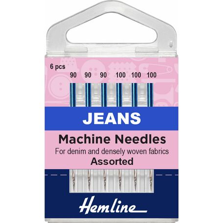 Hemline Jeans Machine Needles - Assorted