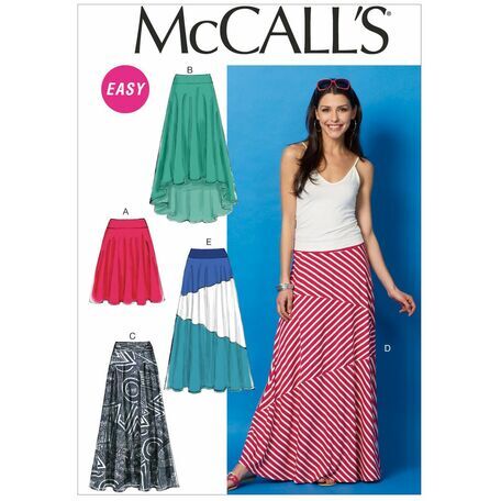 McCalls Pattern M6966 Misses' Knit Skirts