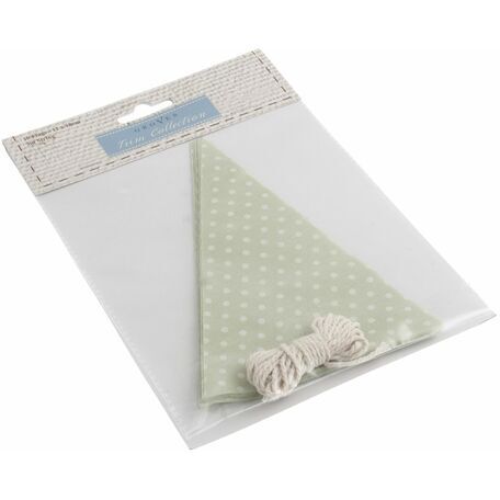 Make-Your-Own Bunting Kit: Green with White Spot