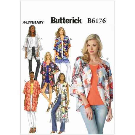 Butterick Pattern B6176 Misses Kimono
