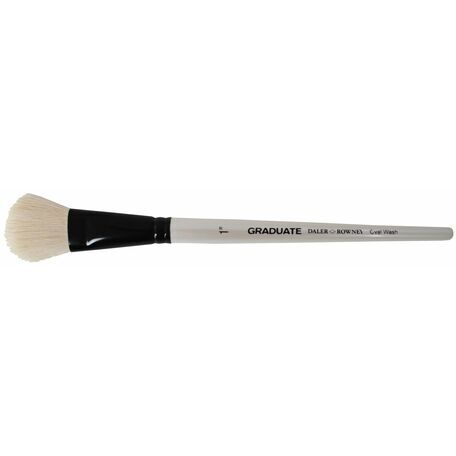 Graduate White Goat Oval Wash Brush (Size 1in)
