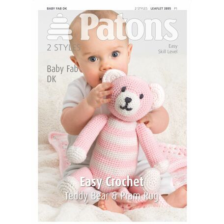 Patons Baby Fab DK Crochet Teddy Bear Leaflet (3895)