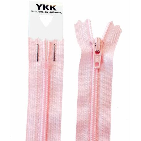 YKK Nylon Dress & Skirt Zip - Light Pink (51cm)