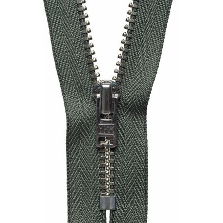 YKK Metal Trouser Zip - Spruce Green (20cm)