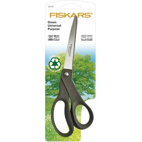 Fiskars Green Universal Purpose Scissors (21cm)