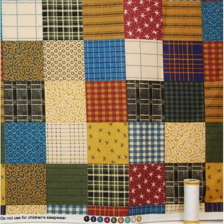 Springs Creative Patchwork Quilt Fabric - 100% Cotton