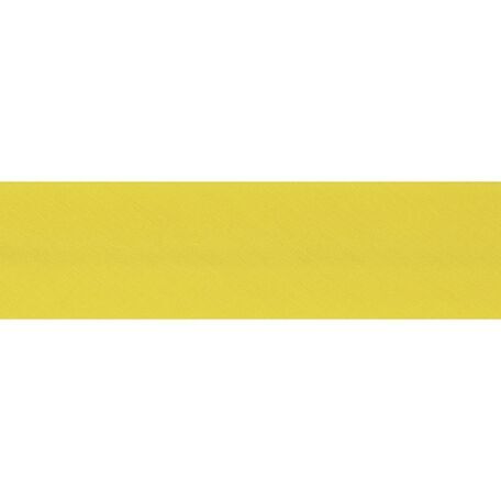Essential Trimmings Polycotton Bias Binding - 25mm (Canary) - Per Metre