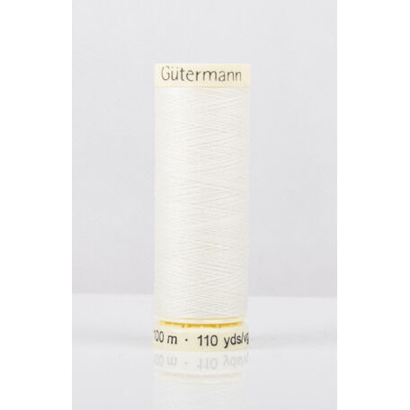 Gutermann Bridal White Sew-All Thread: 100m (1) - Pack of 5