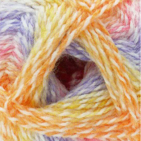 Baby Marble Yarn - Purple, Yellow, Orange and Pink (100g)