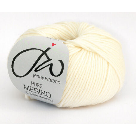 Jenny Watson Pure Merino Yarn - Cream (50g)