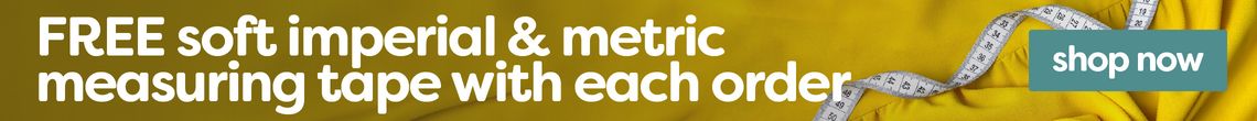 FREE soft imperial &amp; metric measuring tape with each order