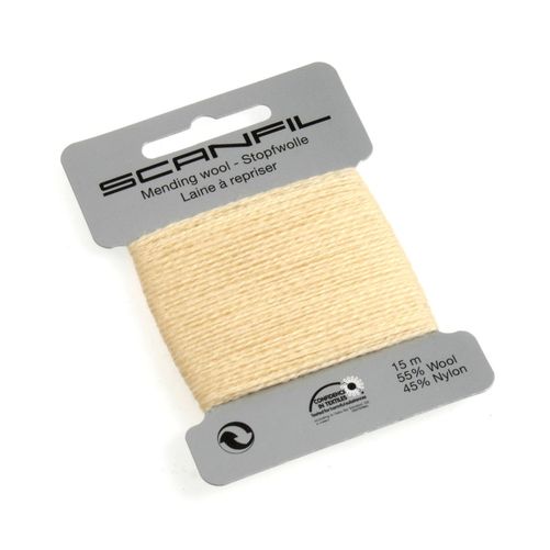 Scanfil Mending Darning Thread Wool - Lemon Yellow (15m) 55% Wool