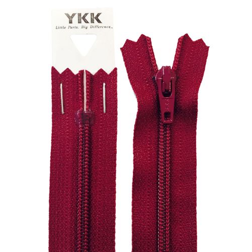 YKK Nylon Dress & Skirt Zip - Dark Wine (51cm)