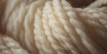 A,Closeup,Of,A,Soft,Yarn,Of,Beige,Thread