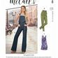 McCalls Pattern M8162 Flared Jeans, Overalls, Skinny Jeans & Shortalls additional 1
