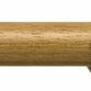 Hallis Modern Country 45mm Light Oak Curtain Pole Set with Button Finial additional 1