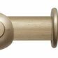 Hallis Modern Country 45mm Satin Silver Curtain Pole Set with Floral Finial additional 1