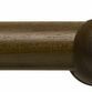 Hallis Modern Country 45mm Dark Oak Curtain Pole Set with Ribbed Ball Finial additional 1