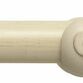 Hallis Modern Country 55mm Brushed Cream Curtain Pole Set with Ribbed Ball Finial additional 1