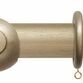 Hallis Modern Country 55mm Satin Silver Curtain Pole Set with Ball Finial additional 3