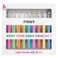 Pony Easy grip Crochet hook set additional 1