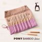 Pony Bamboo Crochet Hook Gift et in Cotton Fabric Tool Roll additional 5