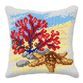 Cross stitch Cushion Cover 'Coral and Starfish' additional 1