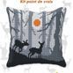 Cross stitch cushion Cover 'Forest in the Night' additional 2