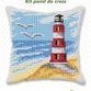 Cross stitch cushion Cover 'Large Lighthouse' additional 2