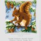 Cross stitch cushion Cover Squirrel in Pine Tree additional 2