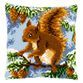 Cross stitch cushion Cover Squirrel in Pine Tree additional 1
