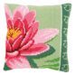 Cross stitch cushion Cover Pink Lotus Flower additional 1